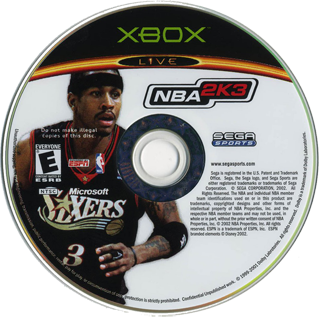 NBA 2K3 (USA) Game Disc
